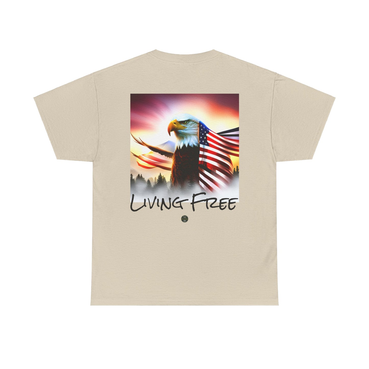 LIBERTY, Living Free - Unisex Heavy Cotton Tee - ZenGen USA