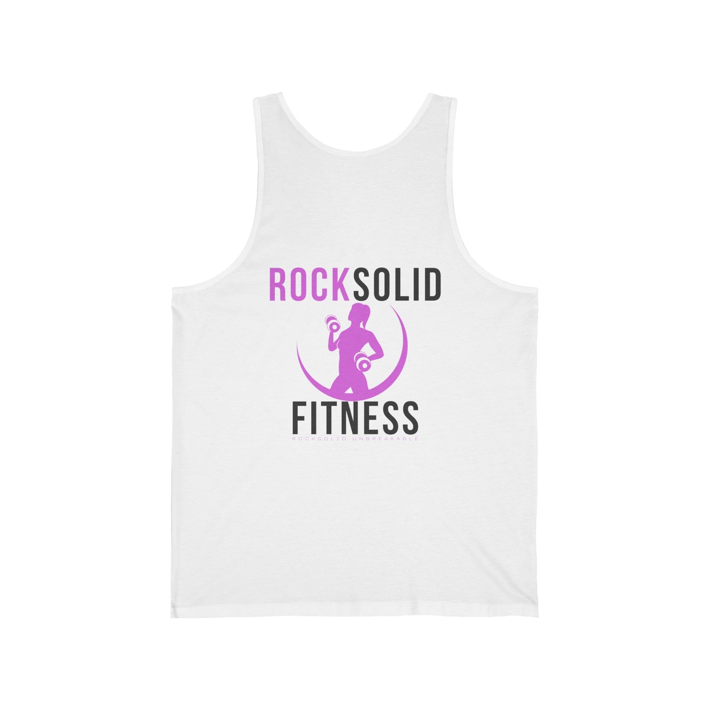 RockSolid Unbreakable | Unisex Jersey Tank | Pink Lady Logo | 3 Colors to Choose - ZenGen USA