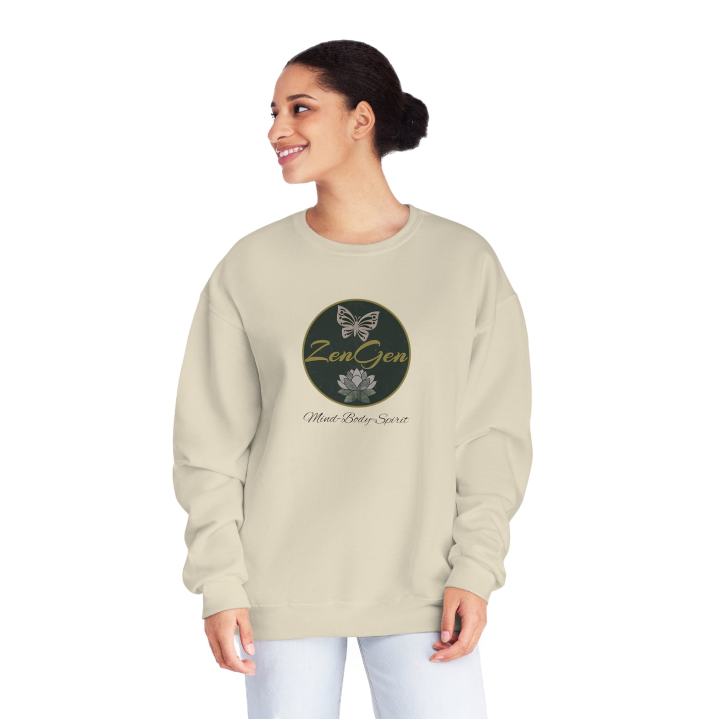 ZenGen Logo Sweatshirt - Unisex NuBlend® Crewneck Sweatshirt