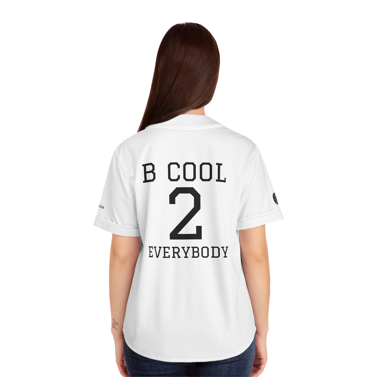 ZenGen BCOOL2EVERYBODY Camiseta de béisbol para mujer - Blanco