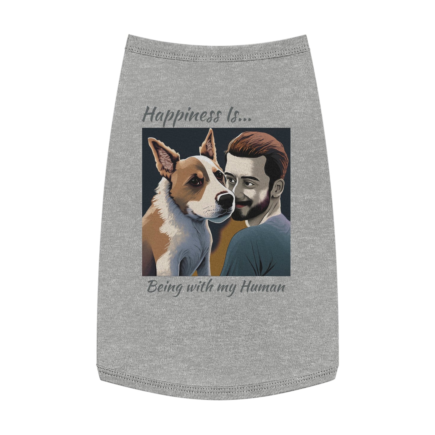 Pet Tank Top Doggy - Happiness is... ZenGen Furry Nation