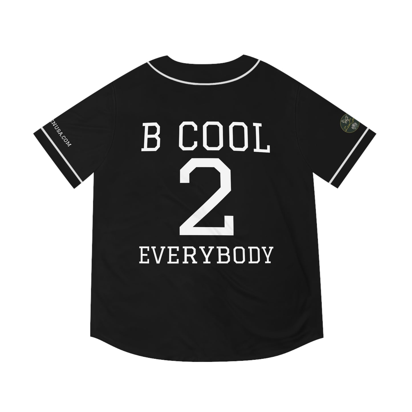 ZenGen BCOOL2EVERYBODY Camiseta de béisbol para hombre en negro