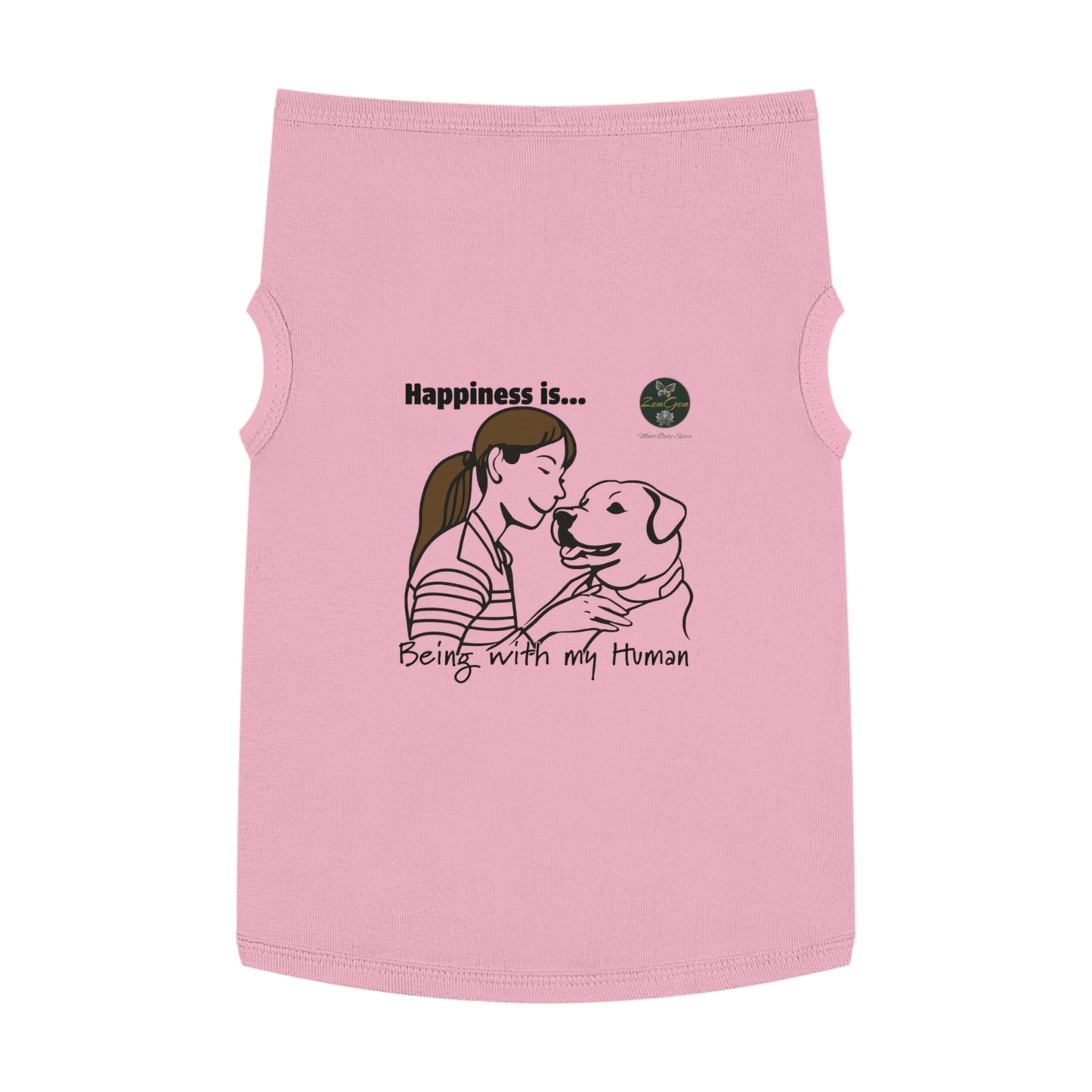 Pet Tank Top - Happiness is... ZenGen Furry Nation