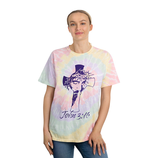 Sacrificio Juan 3:16 | Camiseta Tie-Dye, Espiral | 2 estilos | ZenGen Estados Unidos