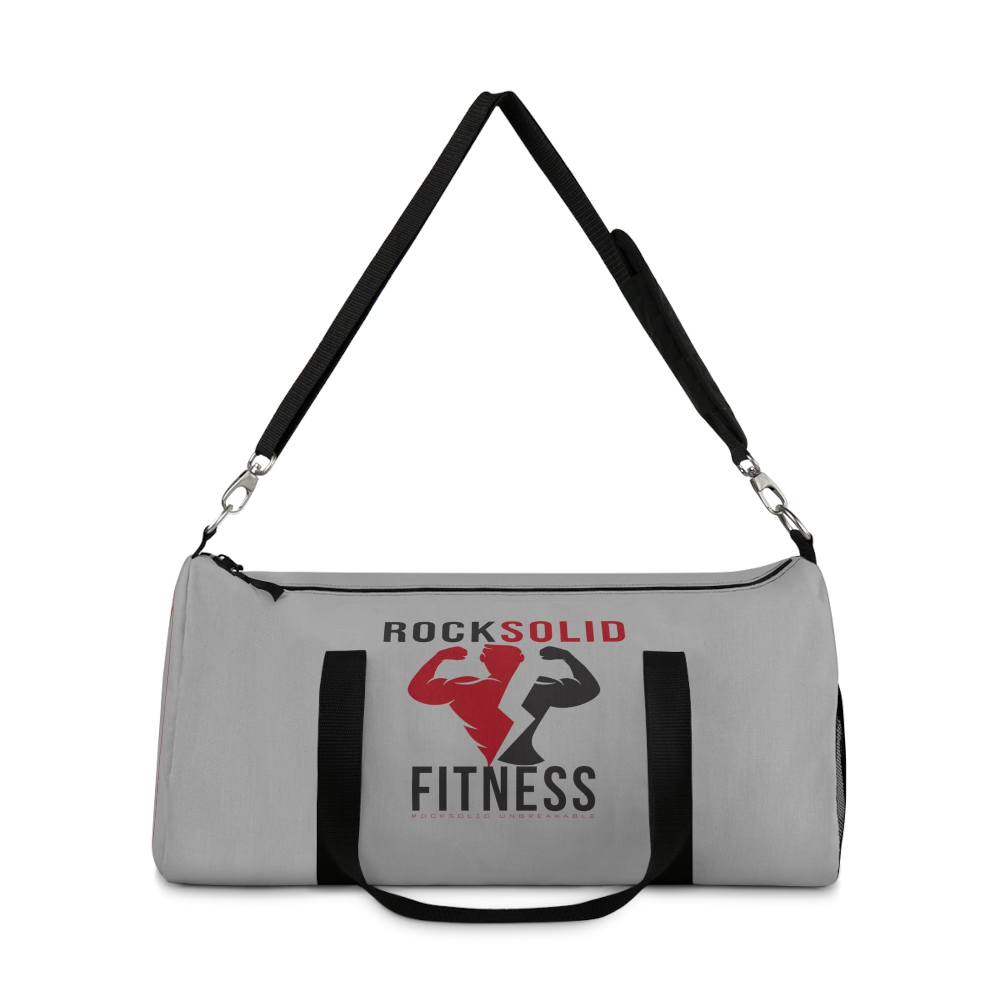 RockSolid Fitness Duffel Bag | Gray | Oxford Canvas | Original Logo - ZenGen USA