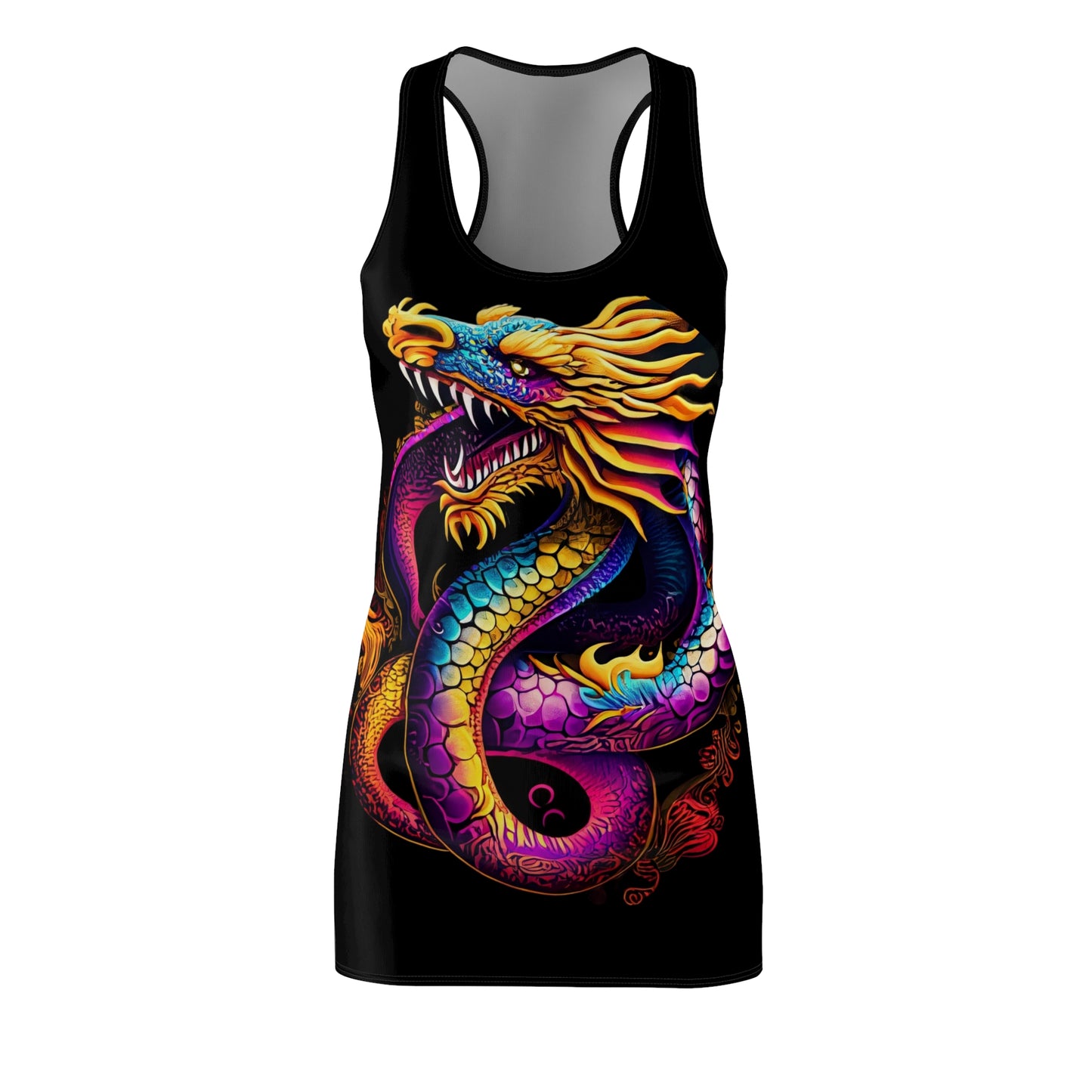 Dragon Women's Cut & Sew Racerback Dress (AOP) | ZenGen USA