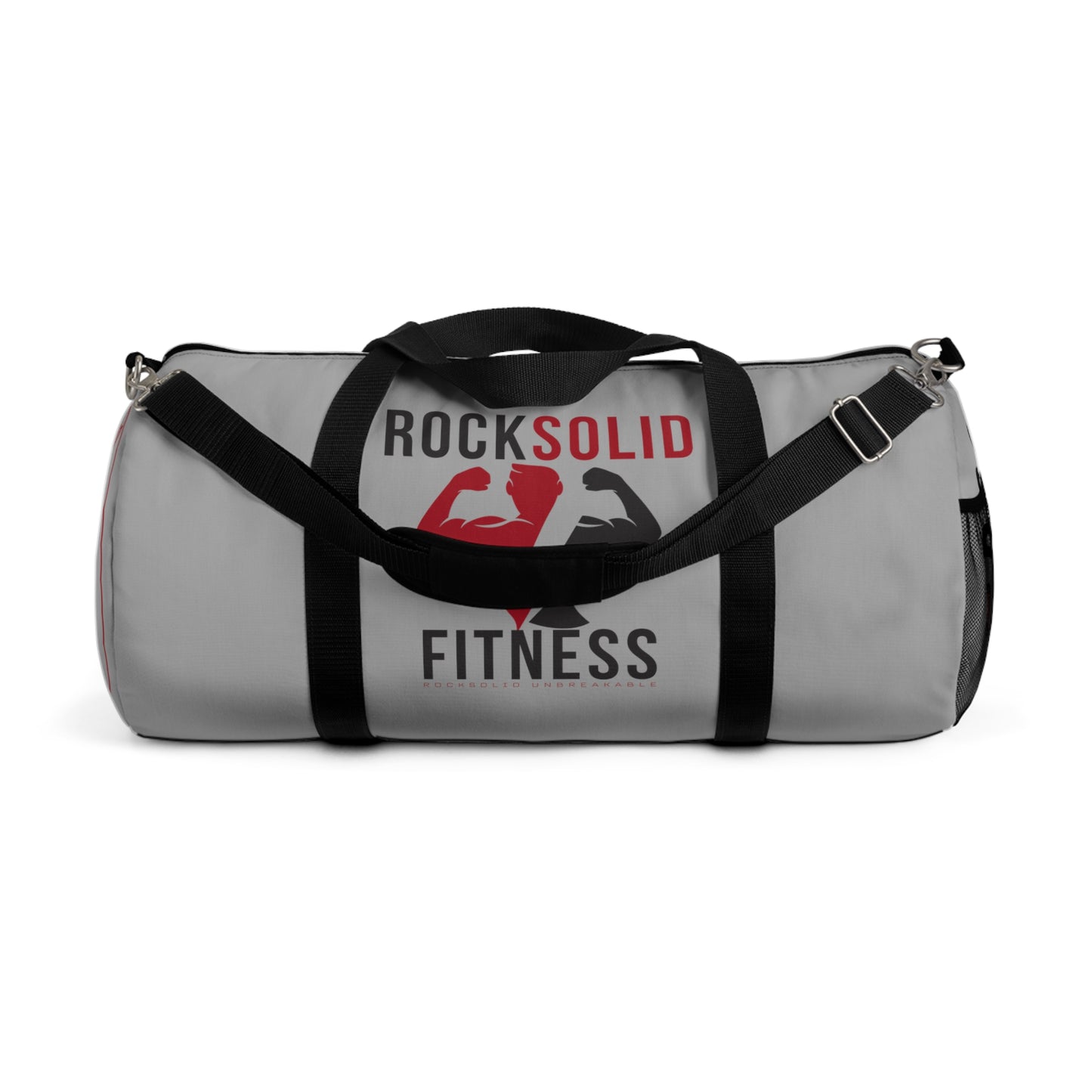 RockSolid Fitness Duffel Bag | Gray | Oxford Canvas | Original Logo - ZenGen USA