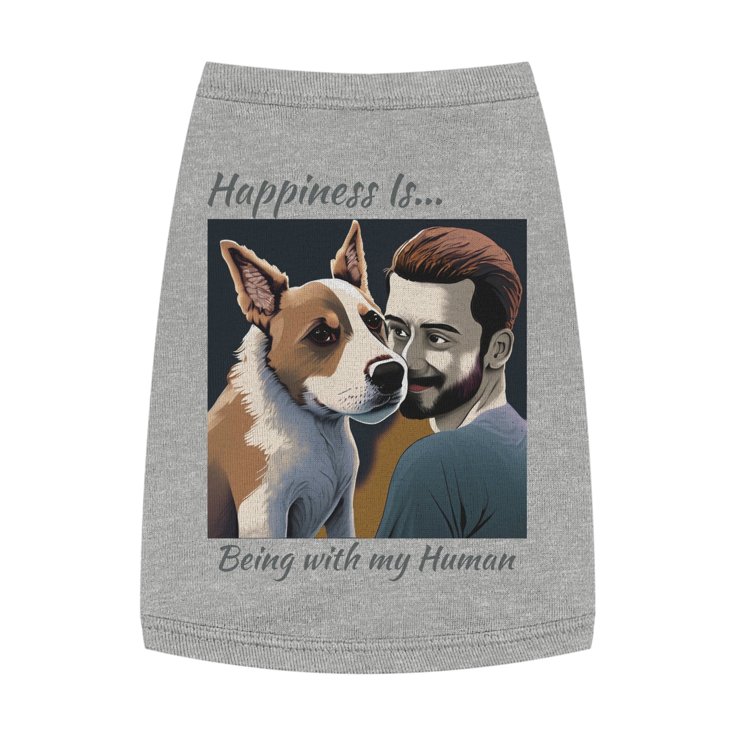 Pet Tank Top Doggy - Happiness is... ZenGen Furry Nation