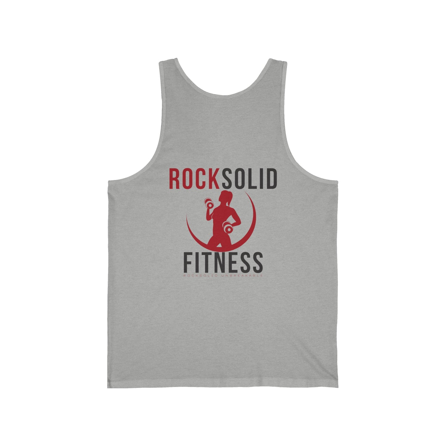 RockSolid Unbreakable | Unisex Jersey Tank | Lady Logo | White or Gray - ZenGen USA