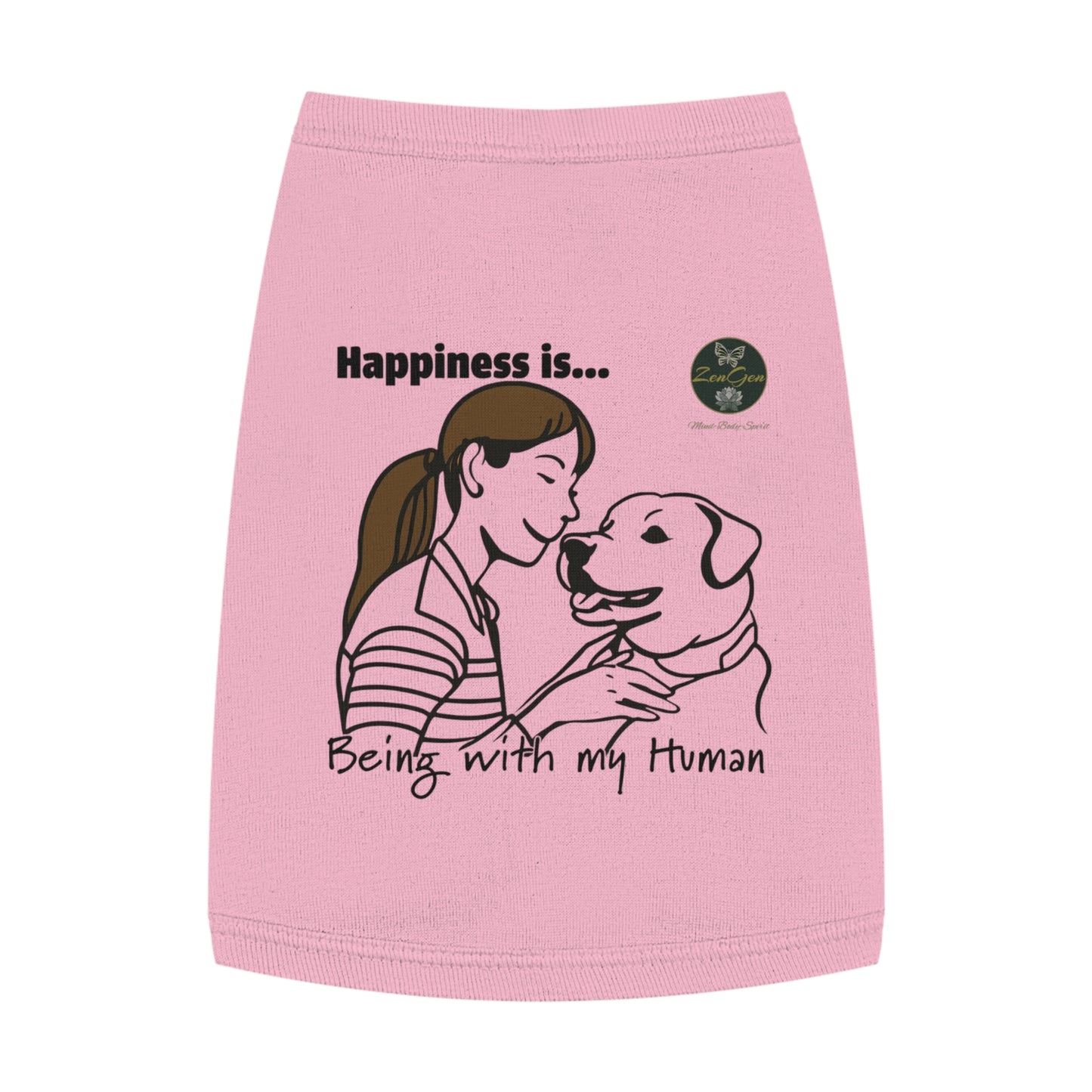 Pet Tank Top - Happiness is... ZenGen Furry Nation