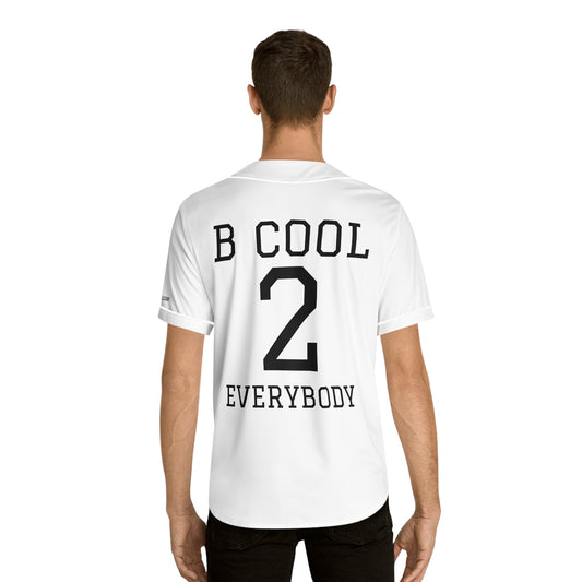 ZenGen BCOOL2EVERYBODY Men's Baseball Jersey - In White