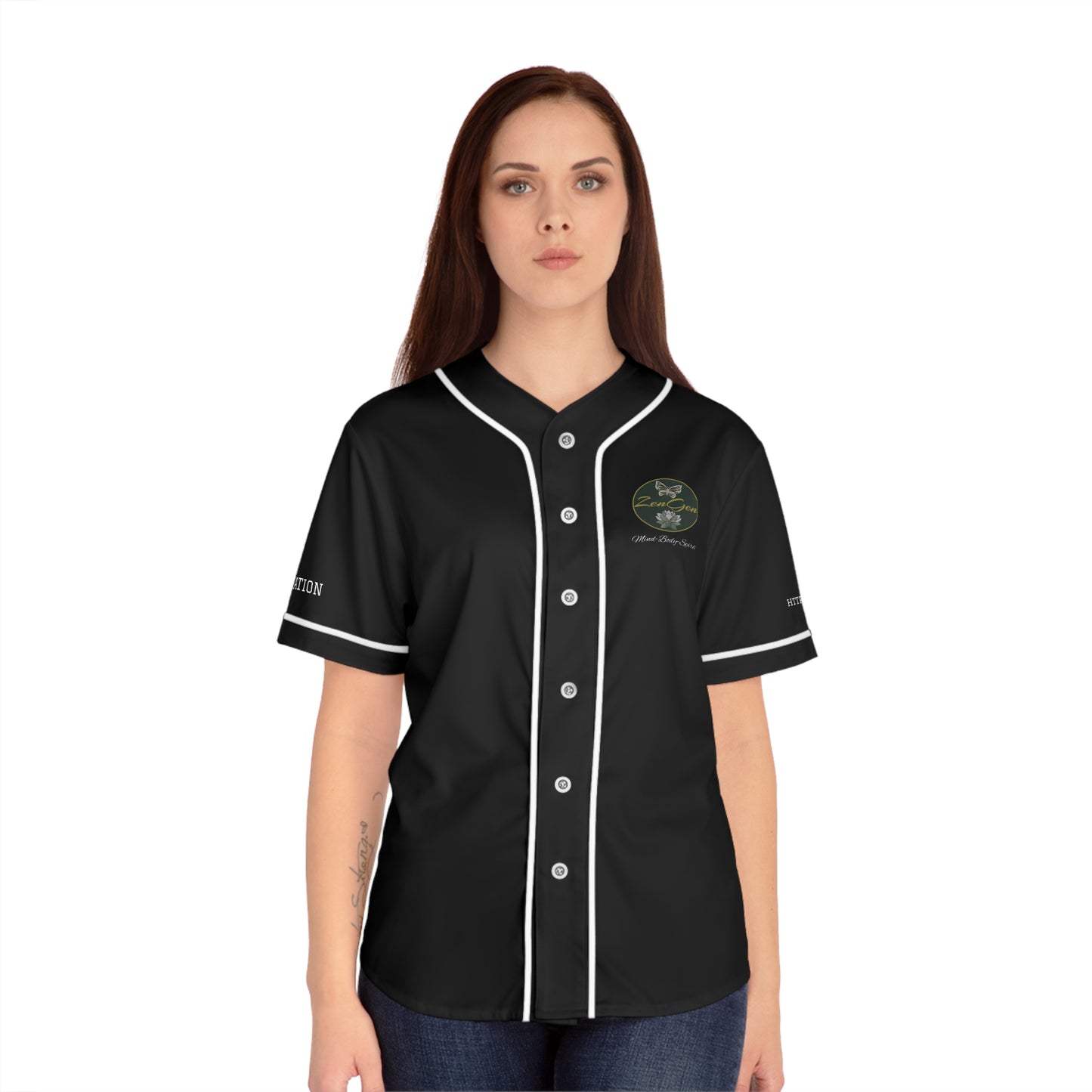 ZenGen BCOOL2EVERYBODY Women's Baseball Jersey - In Black