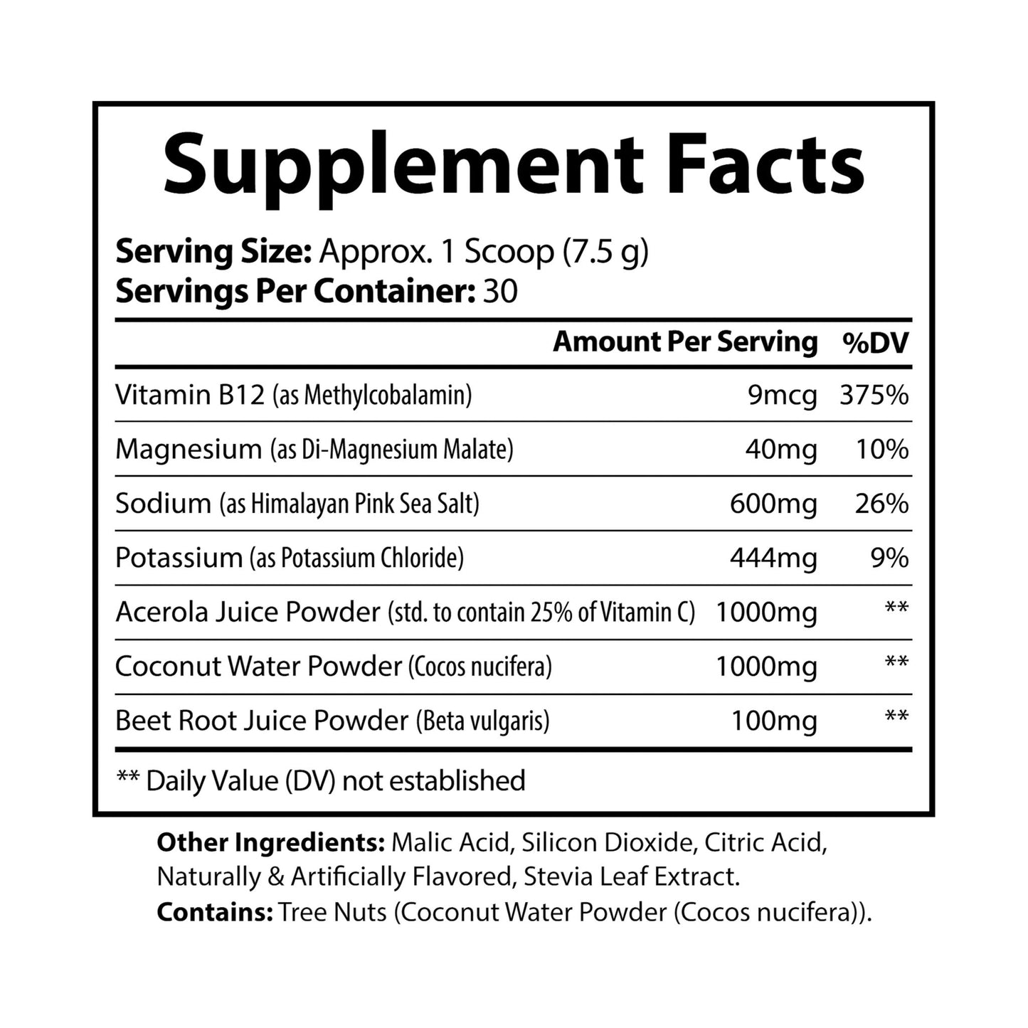 RockSolid Fitness ION + Select Electrolyte Supplement - Blue Raspberry Flavored (225g, 7.9oz)