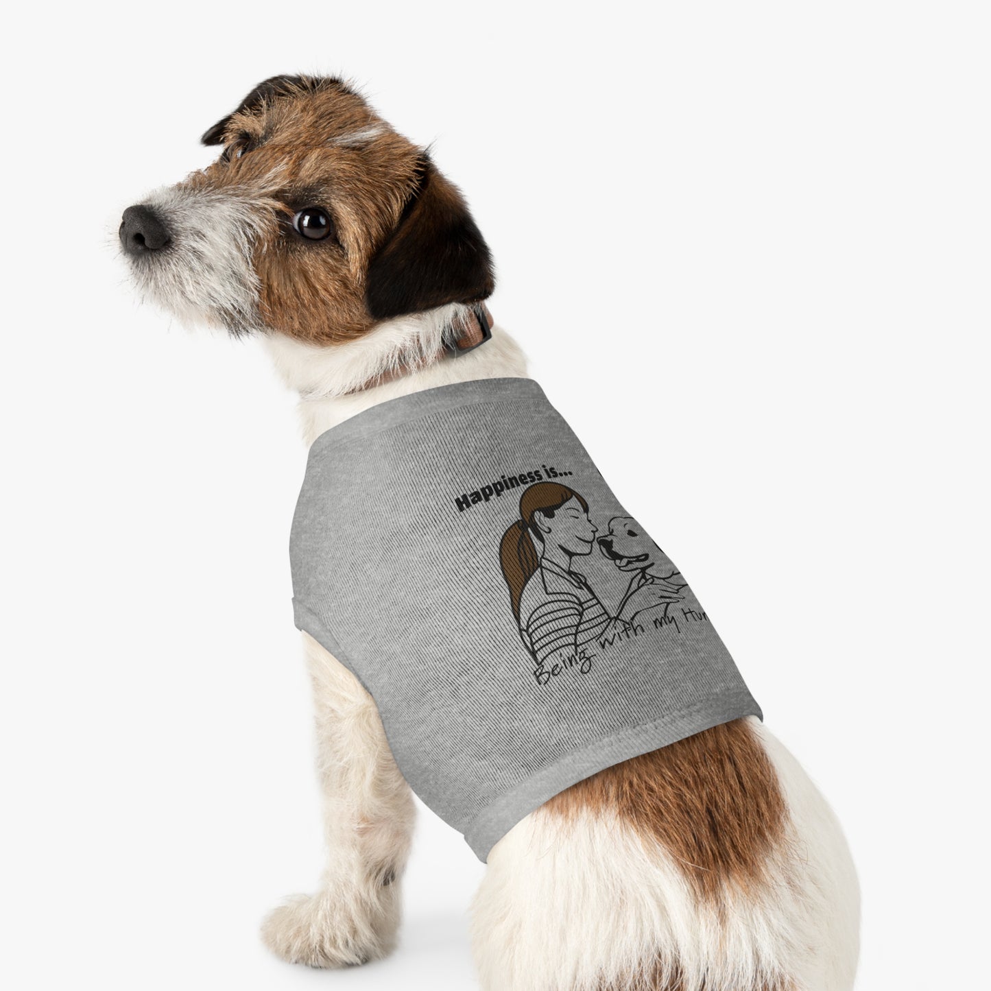 Pet Tank Top - Happiness is... ZenGen Furry Nation