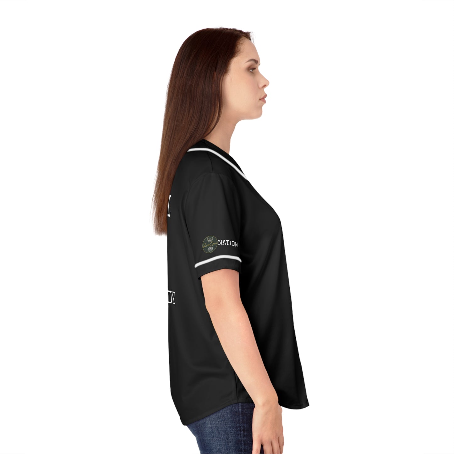 ZenGen BCOOL2EVERYBODY Women's Baseball Jersey - In Black