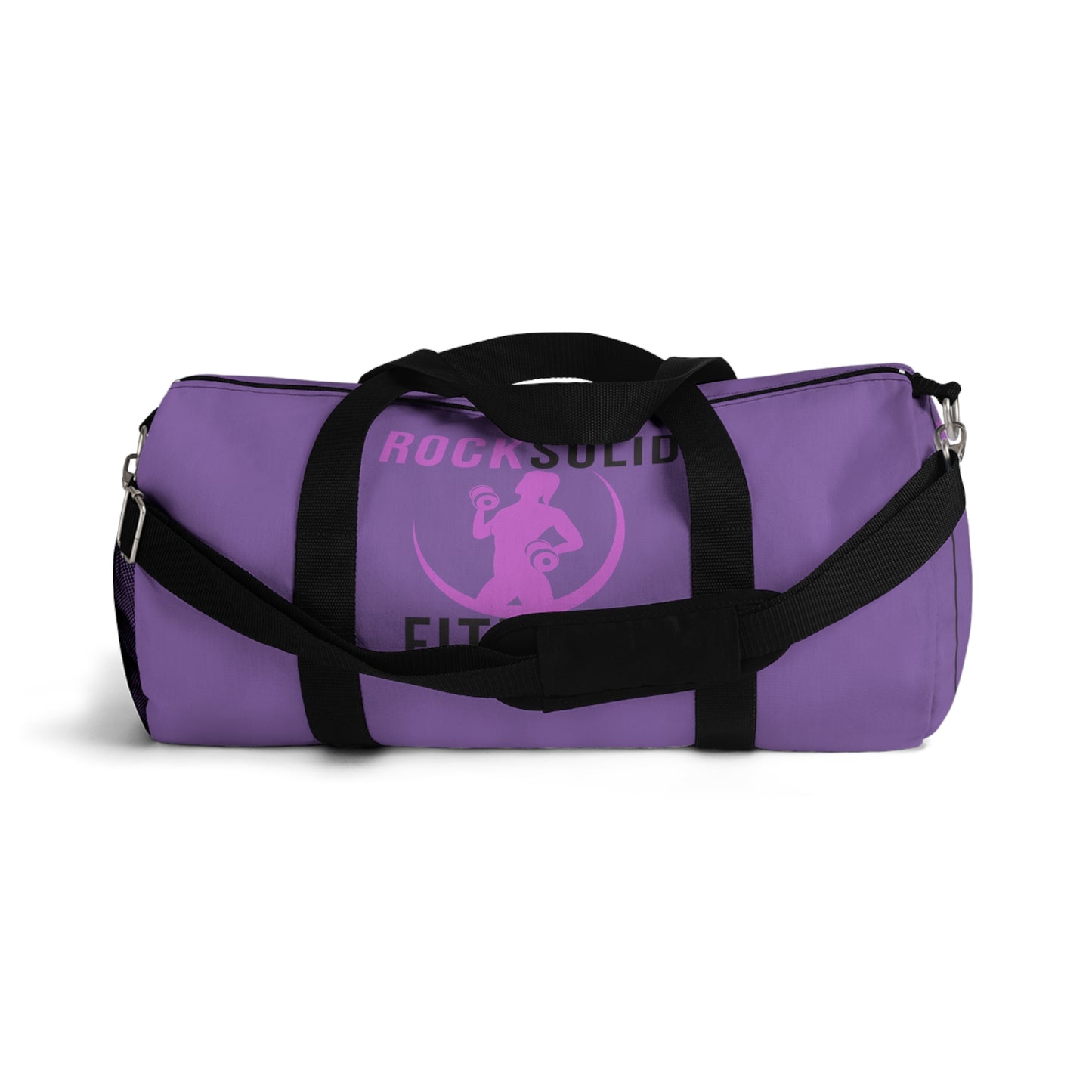 RockSolid Fitness Duffel Bag | Purple | Oxford Canvas | Pink Lady Logo - ZenGen USA