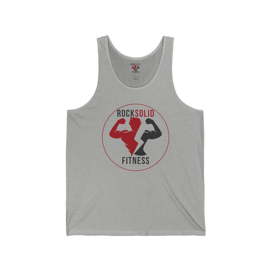 RockSolid Unbreakable | Unisex Jersey Tank | Original Logo | White or Gray