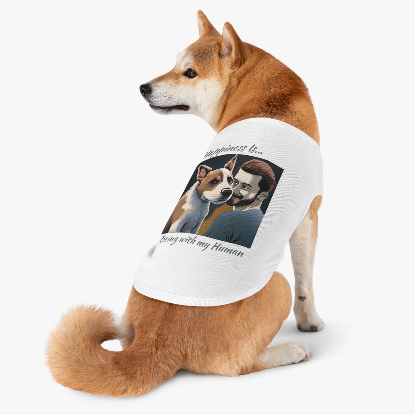 Pet Tank Top Doggy - Happiness is... ZenGen Furry Nation