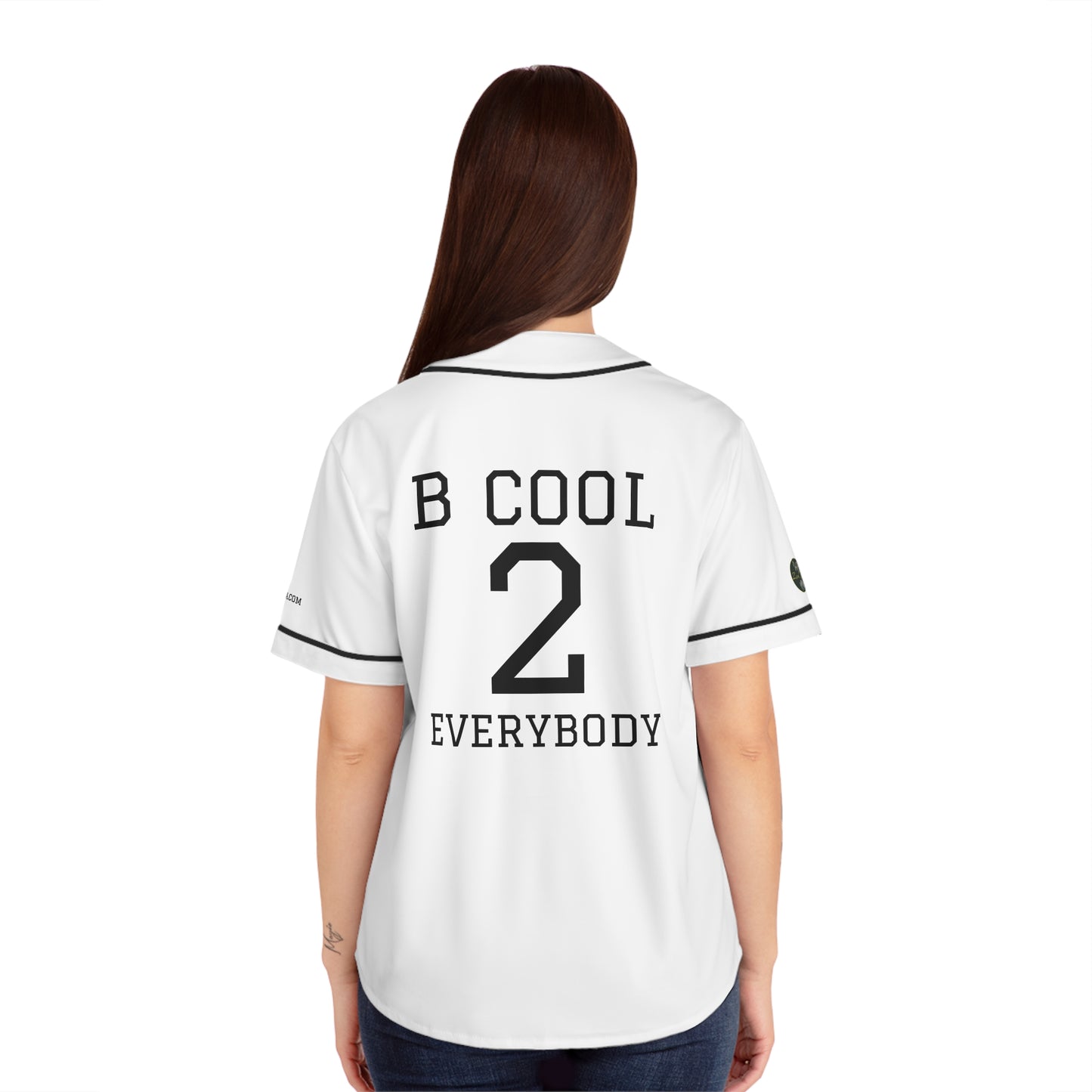 ZenGen BCOOL2EVERYBODY Camiseta de béisbol para mujer - Blanco