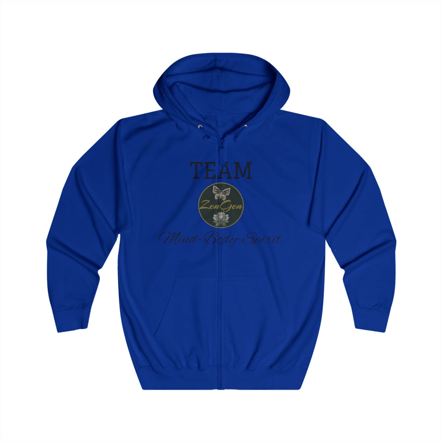 Unisex Full Zip Hoodie - ROCK SOLID "Believe & Achieve!" - ZenGen USA