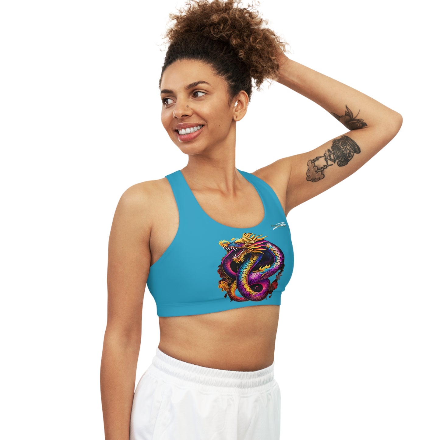 Dragon Sports Bra | Turquoise | Rock Solid | ZenGen USA