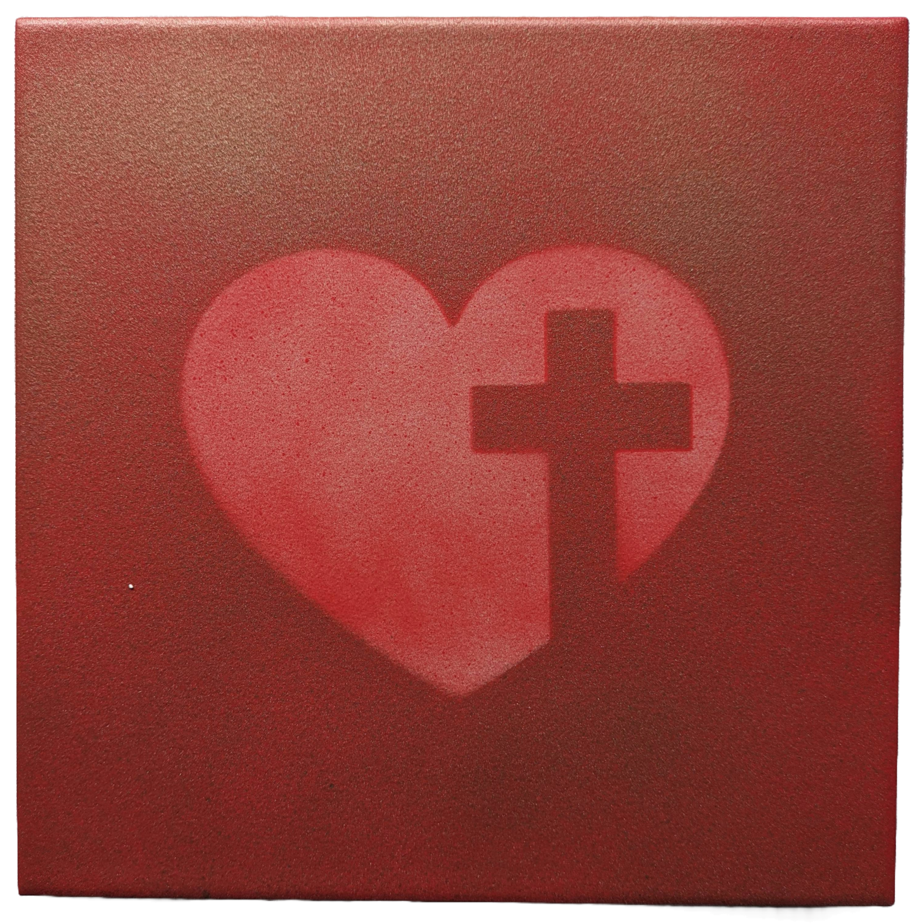 Decorative Tile Heart & Cross Full RWG