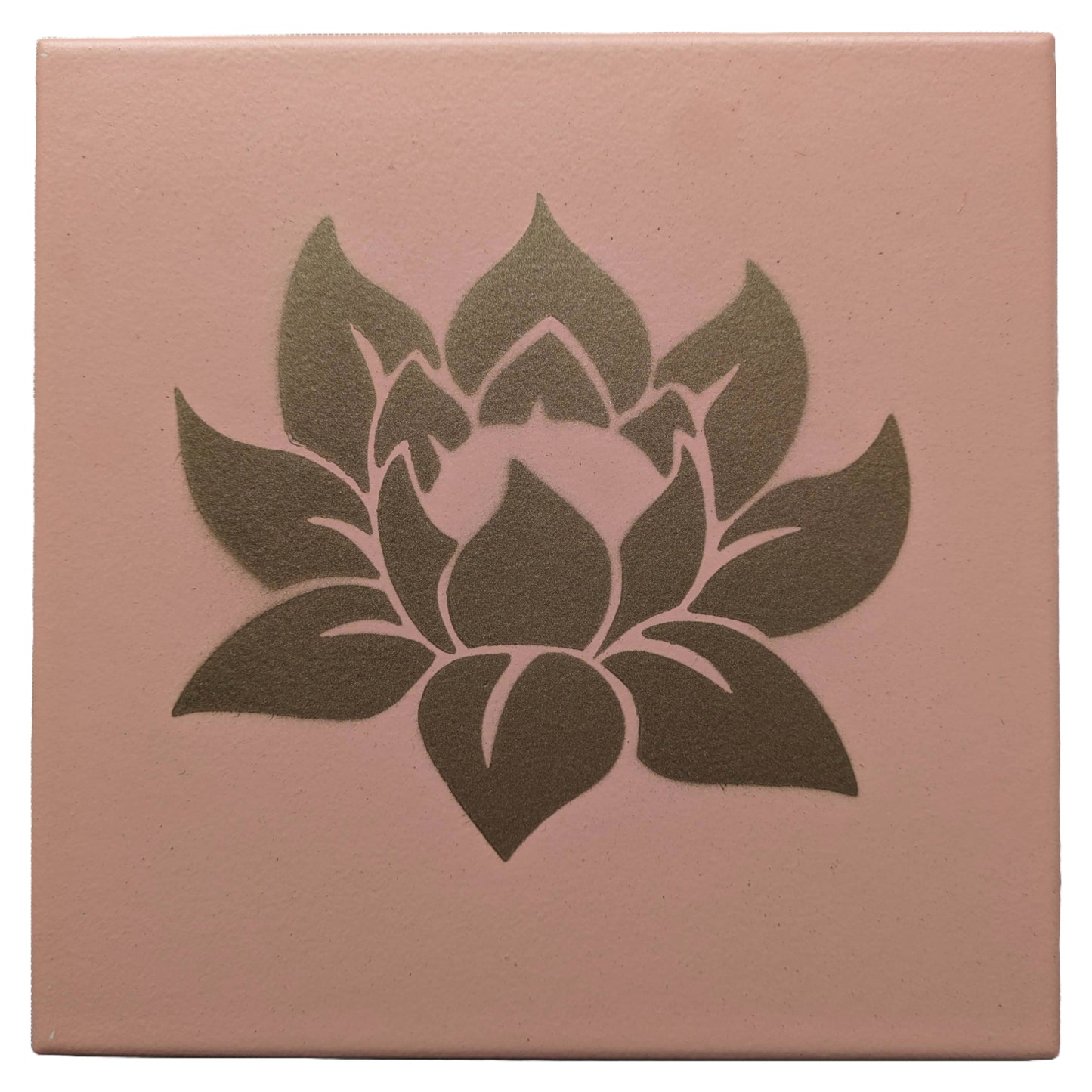 Decorative Painted Flower Ceramic Tiles | LOTUS Handcrafted - ZenGen USA