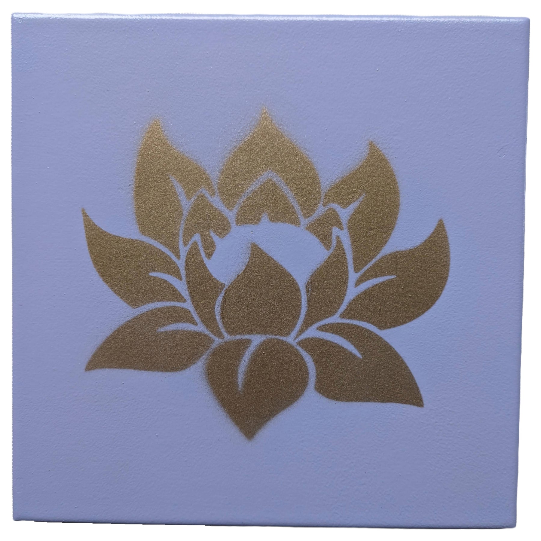 Decorative Painted Flower Ceramic Tiles | LOTUS Handcrafted - ZenGen USA