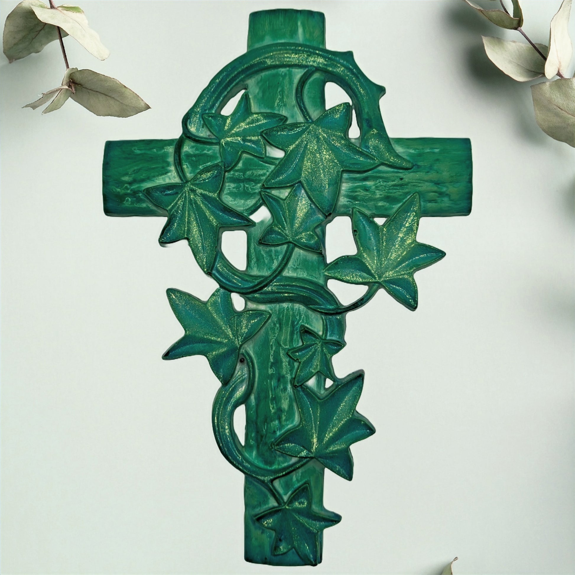 Cross of Rebirth | Wall Hanging | Handcrafted Craft Plaster | ZenGenUSA - ZenGen USA