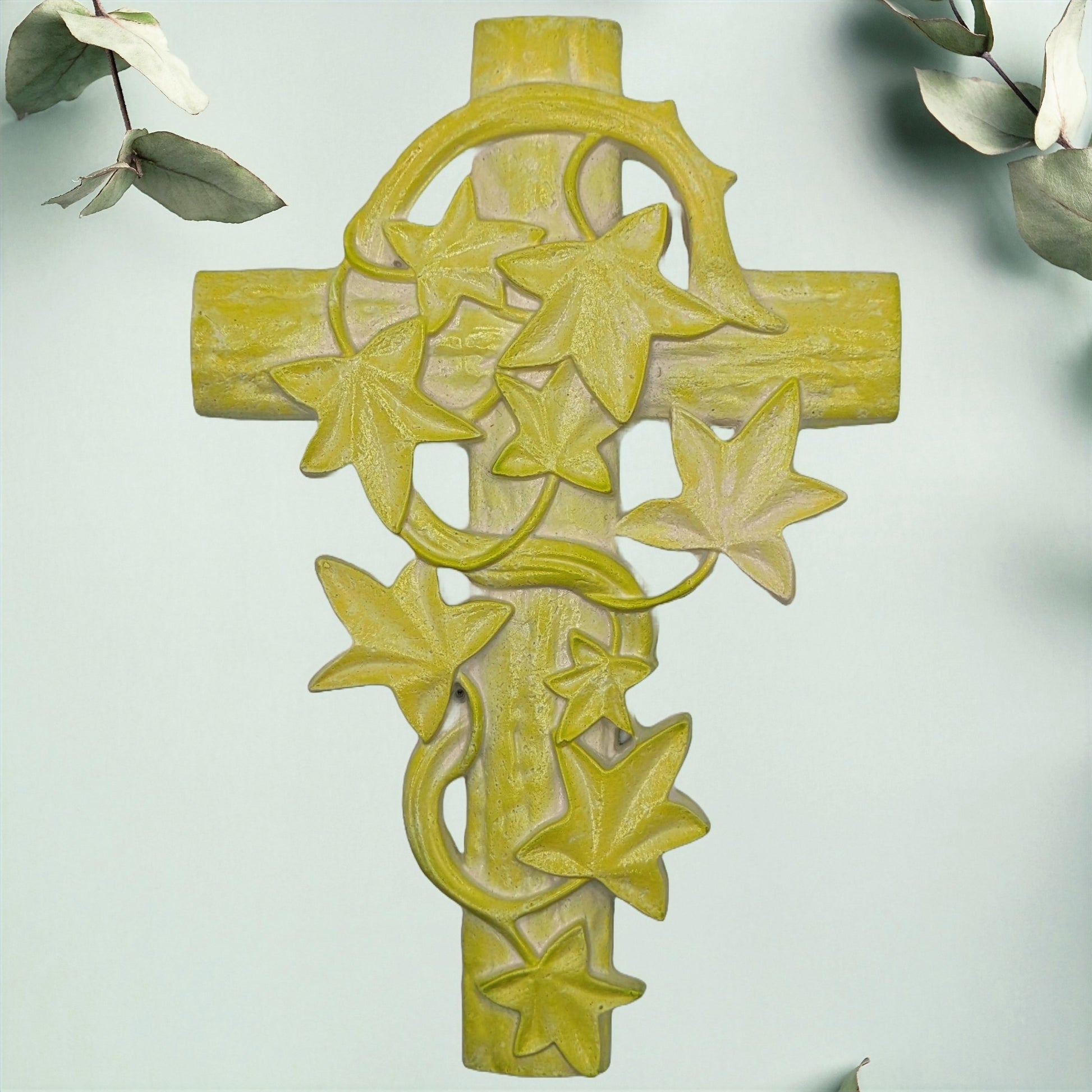 Cross of Rebirth | Wall Hanging | Handcrafted Craft Plaster | ZenGenUSA - ZenGen USA