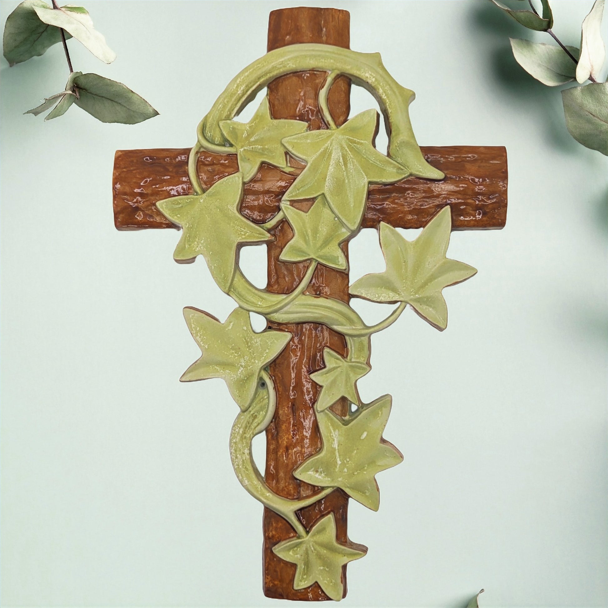 Cross of Rebirth | Wall Hanging | Handcrafted Craft Plaster | ZenGenUSA - ZenGen USA