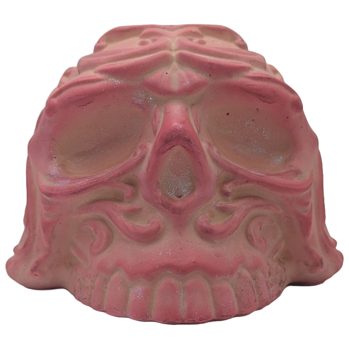 Fancy Gothic Skull Candle - Poison Scented Original Fragrance - Hand Crafted Ceramic Tinted - Soy Wax & Beeswax - ZenGen USA