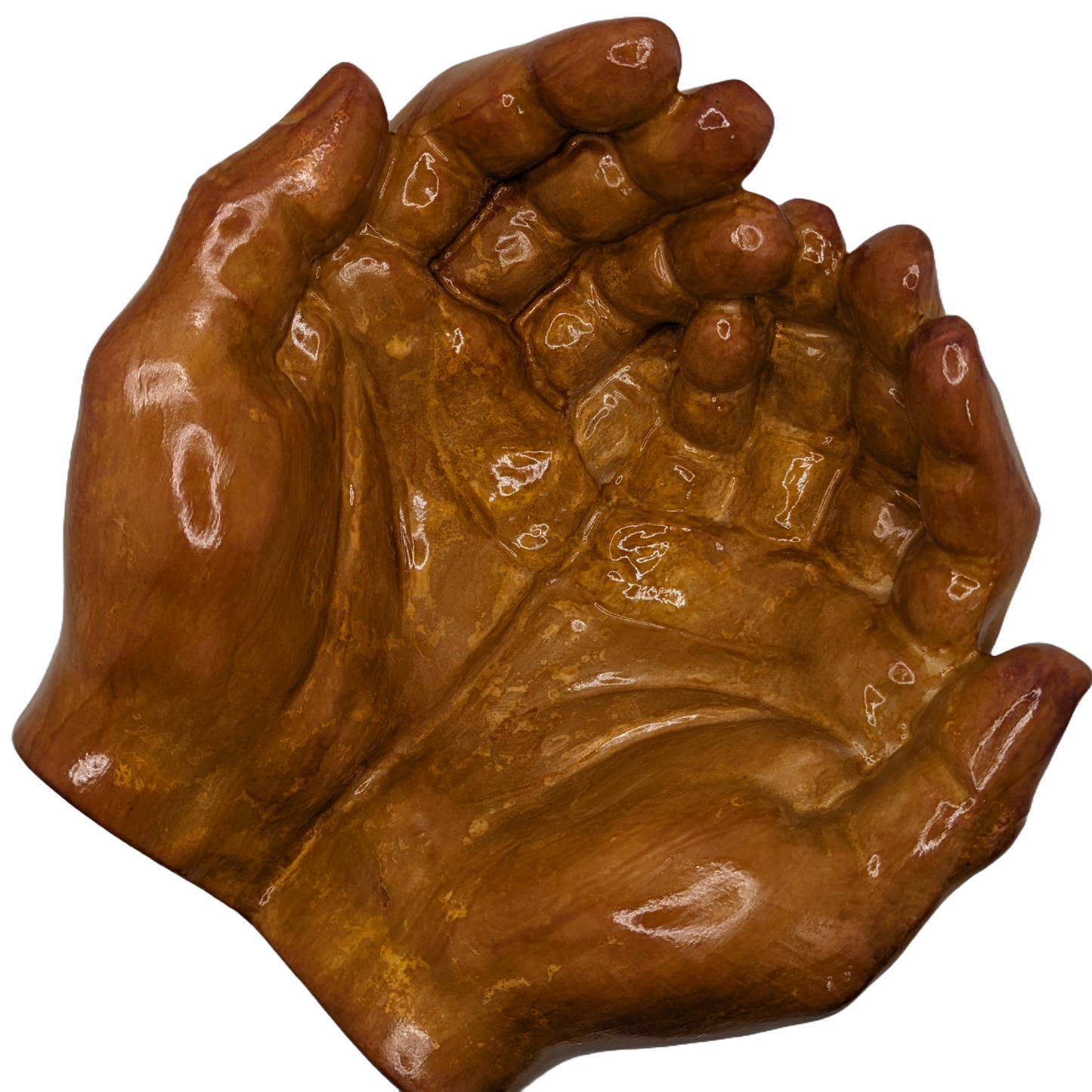 Hands of Grace - Natures Finishes - Craft Ceramic Sculpture - ZenGen USA