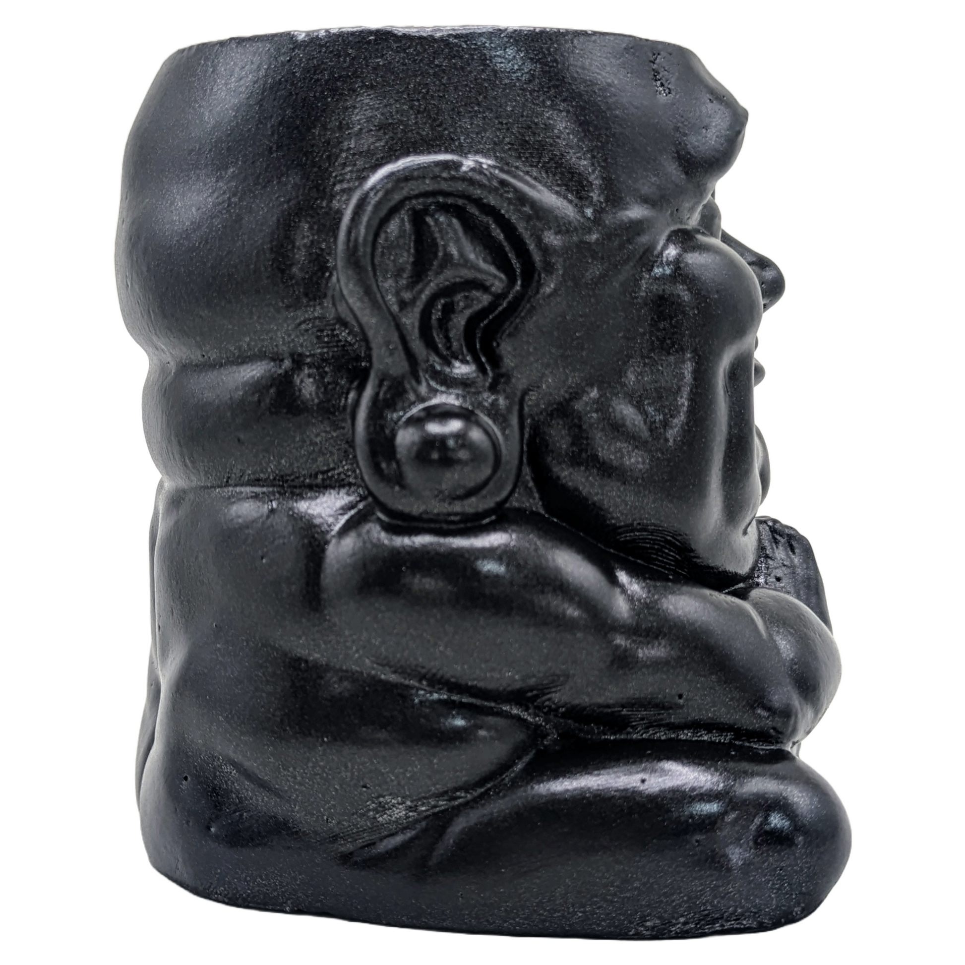 Handmade Ceramic Buddha "Sagacious Hotei" - Tranquility Fragrance Scented Candle - Metallic Finishes - ZenGen USA