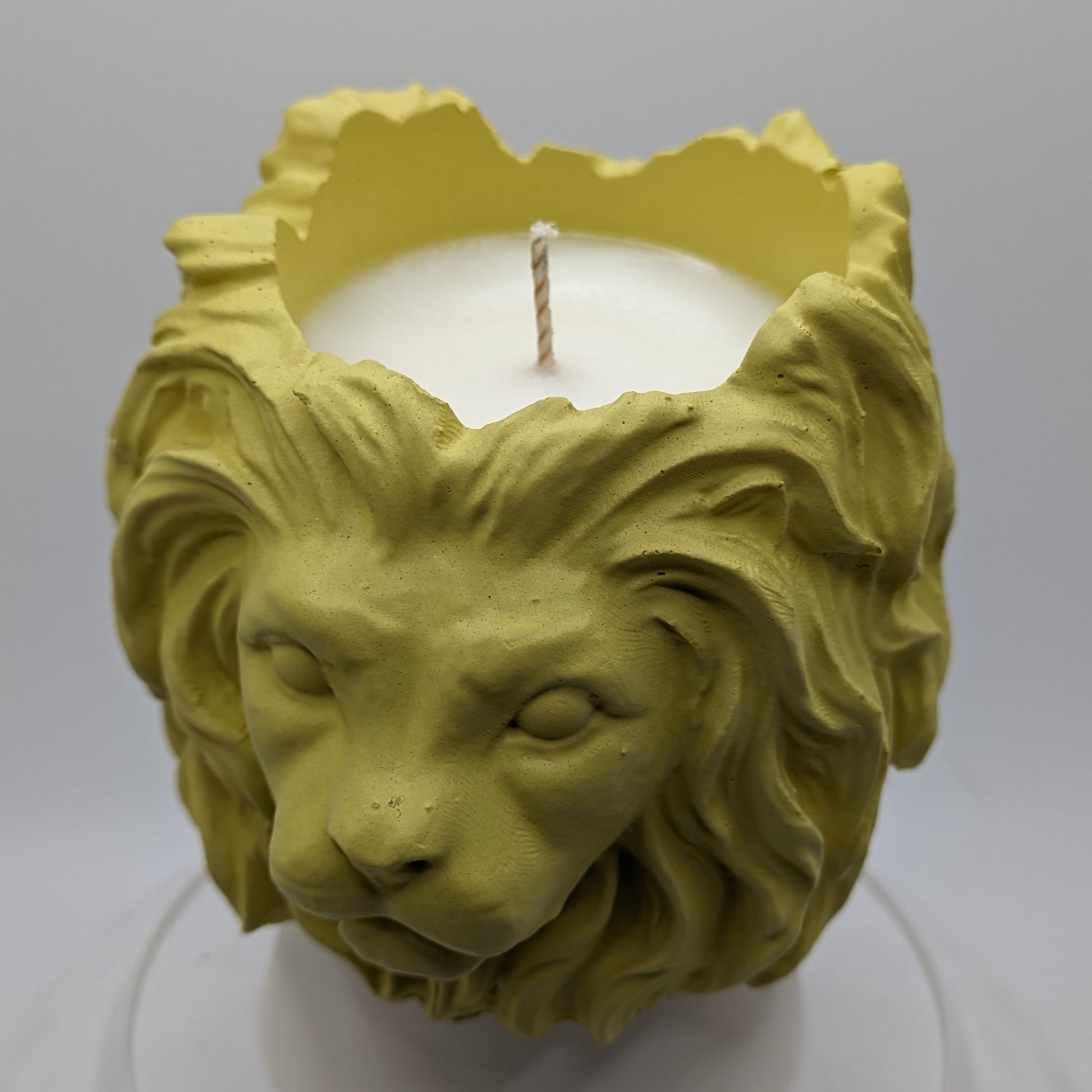 Valiant Leonard - Ceramic Lion - Handmade & Custom "ROAR" Scented Candle - ZenGen USA