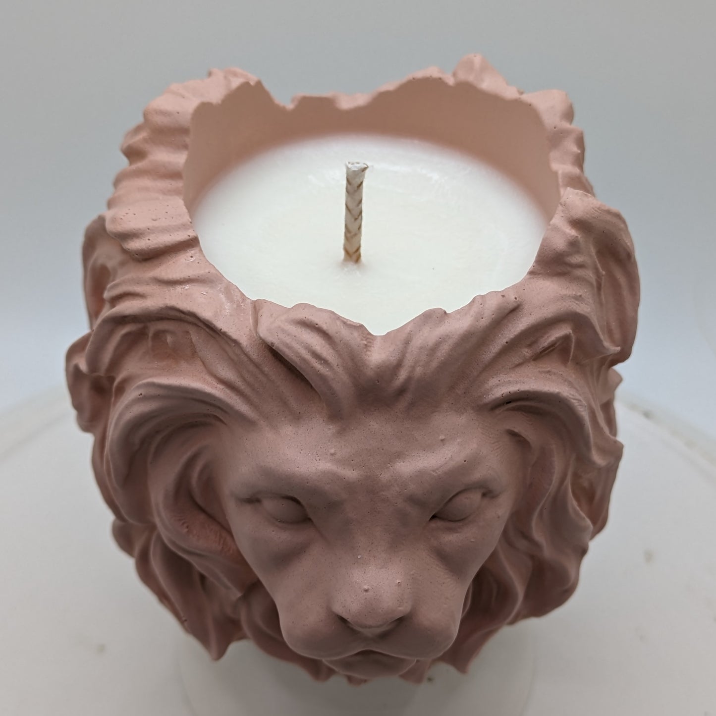 Valiant Leonard - Ceramic Lion - Handmade & Custom "ROAR" Scented Candle - ZenGen USA