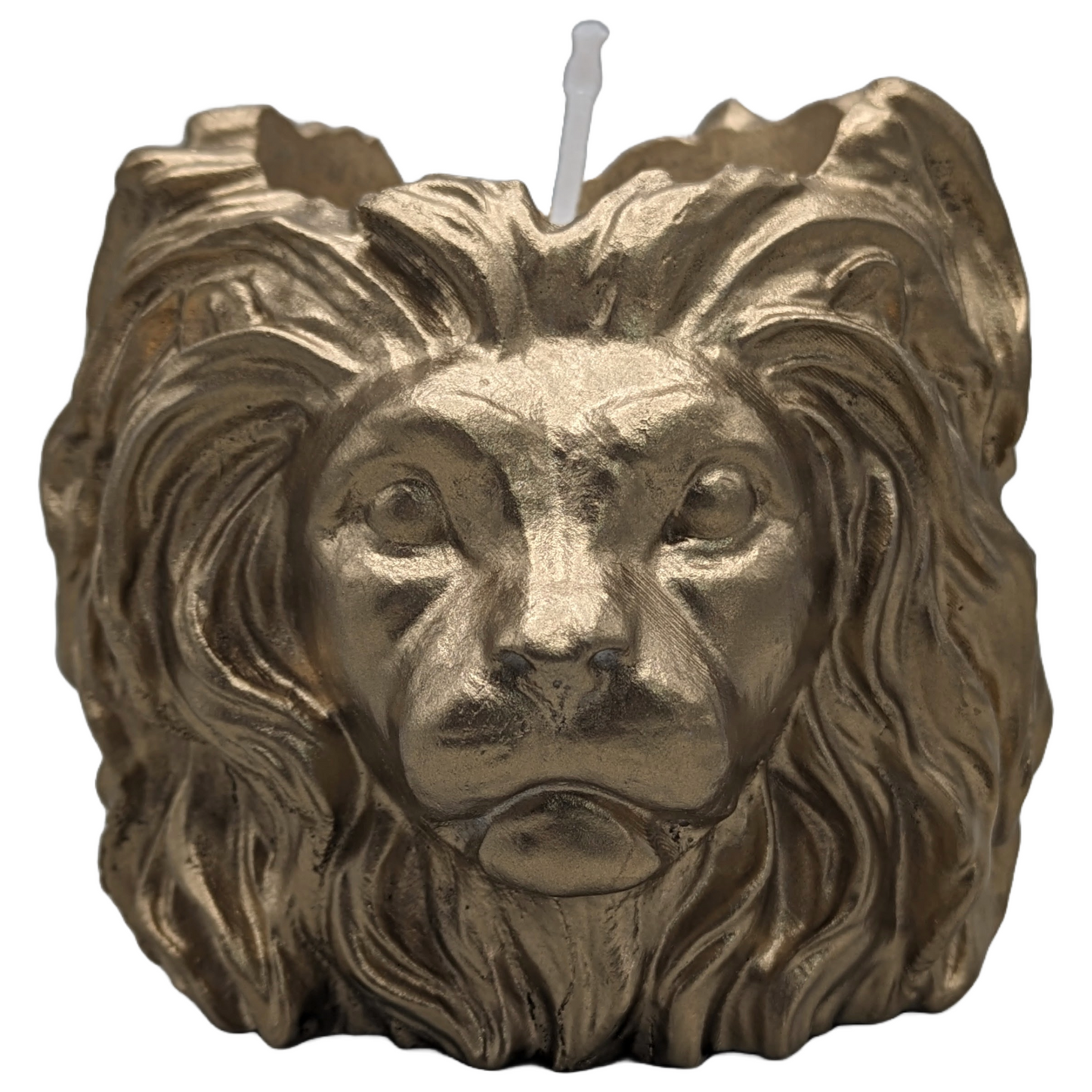 Valiant Leonard - Lion Head Craft Ceramic Scented Candle - ZenGen Original "ROAR Fragrance - Metallic Finishes - ZenGen USA