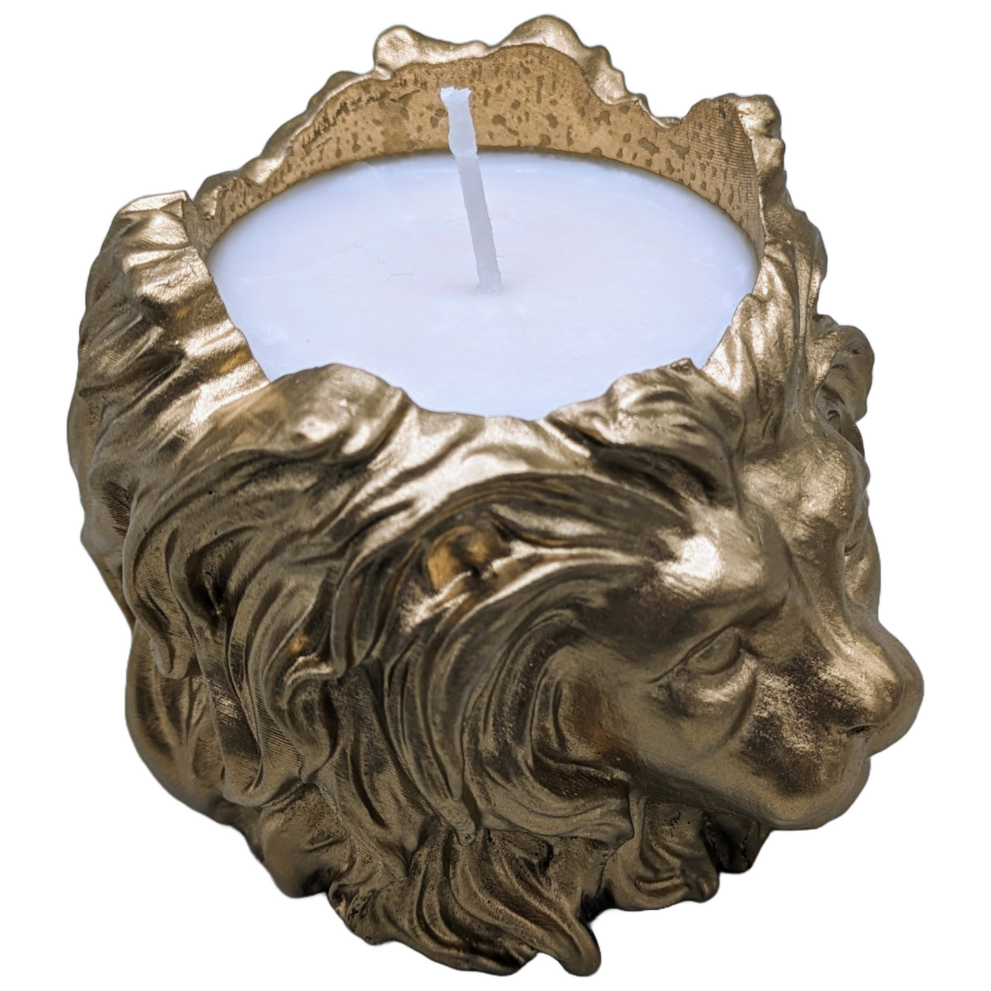 Valiant Leonard - Lion Head Craft Ceramic Scented Candle - ZenGen Original "ROAR Fragrance - Metallic Finishes - ZenGen USA