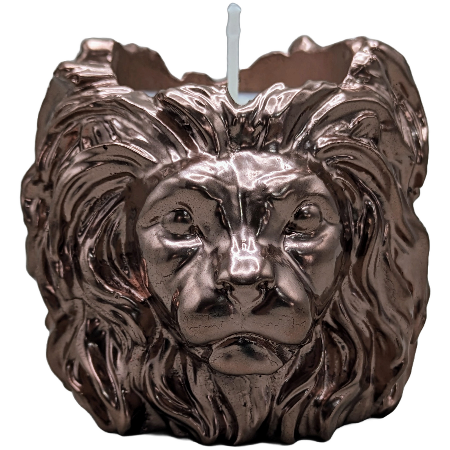 Valiant Leonard - Lion Head Craft Ceramic Scented Candle - ZenGen Original "ROAR Fragrance - Metallic Finishes - ZenGen USA