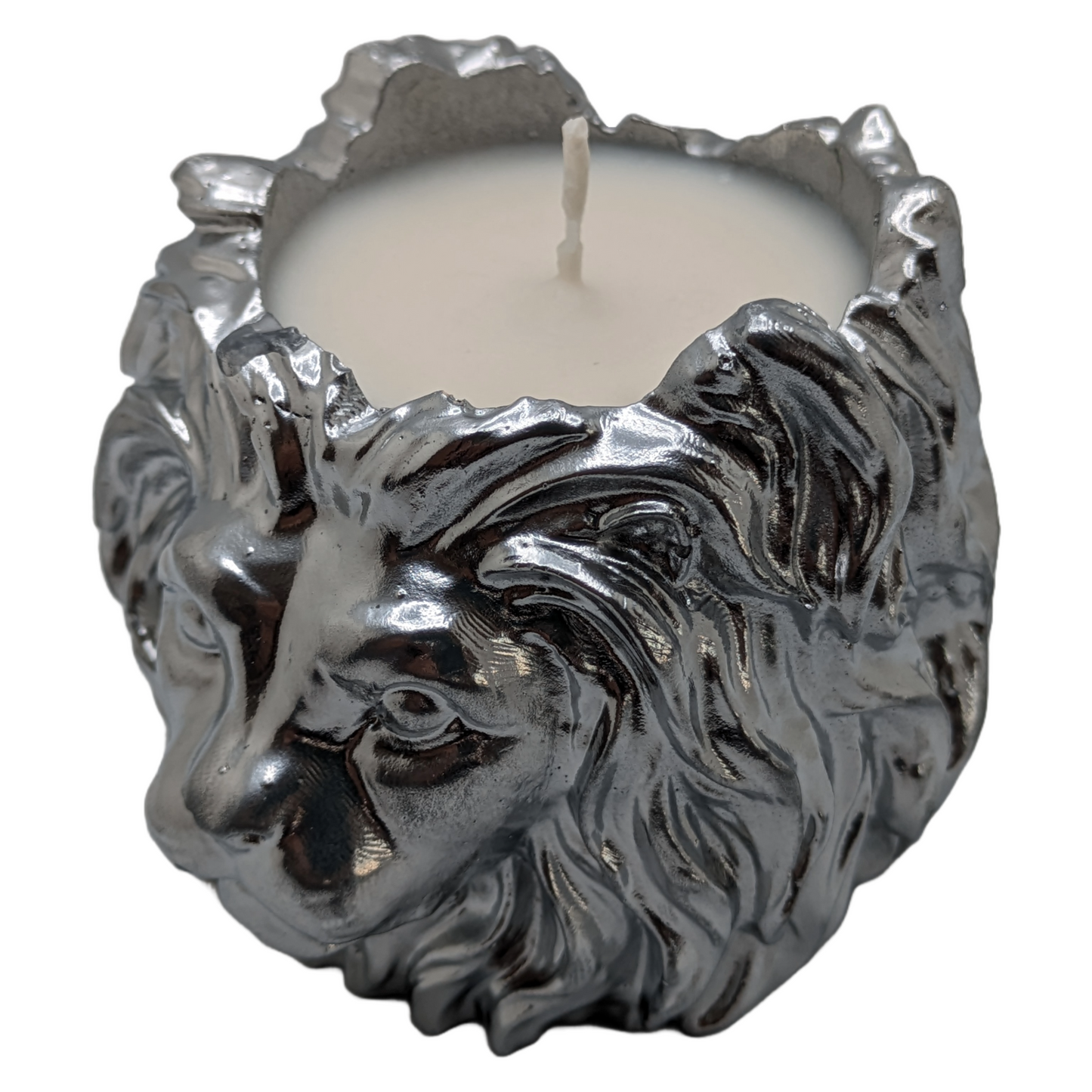 Valiant Leonard - Lion Head Craft Ceramic Scented Candle - ZenGen Original "ROAR Fragrance - Metallic Finishes - ZenGen USA