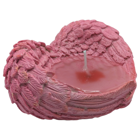 Wings of Love - Angelic Heart Shaped Scented Candle - Tropical Breeze Fragrance - Mood Enhancement - ZenGen USA