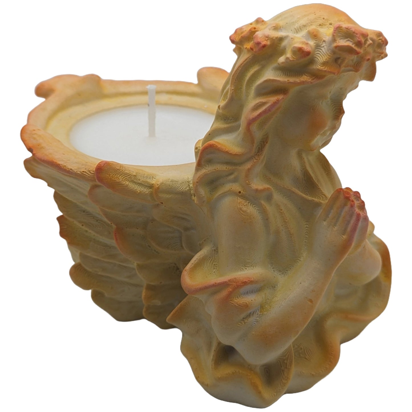 Angel of Faith - Craft Ceramic Candle - Soy & Bees Wax Blend - Vanilla & Lavender Fragrance… - ZenGen USA