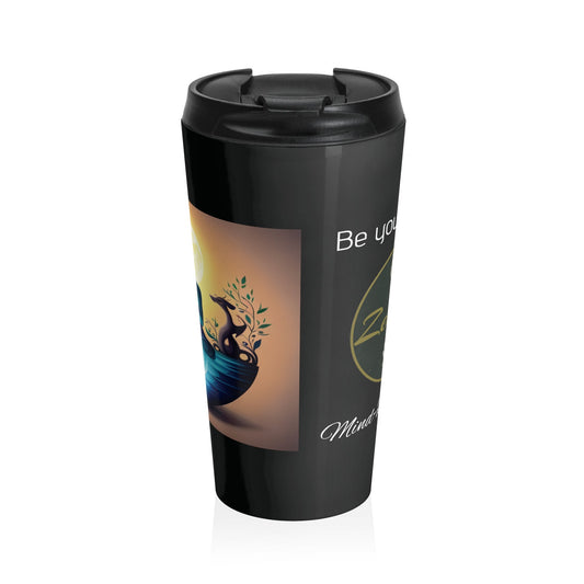 Be Your Best YOU - Stainless Steel Travel Mug -Black - ZenGen USAMug