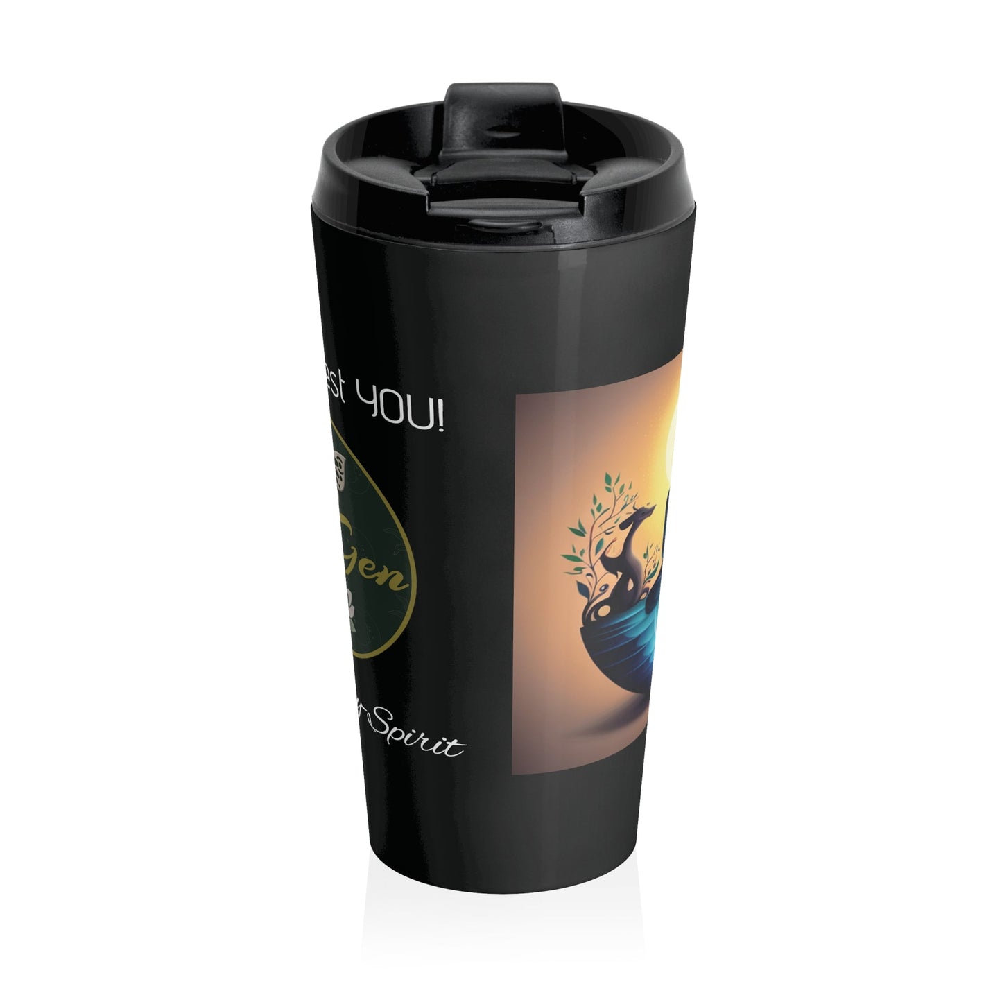 Be Your Best YOU - Stainless Steel Travel Mug -Black - ZenGen USAMug