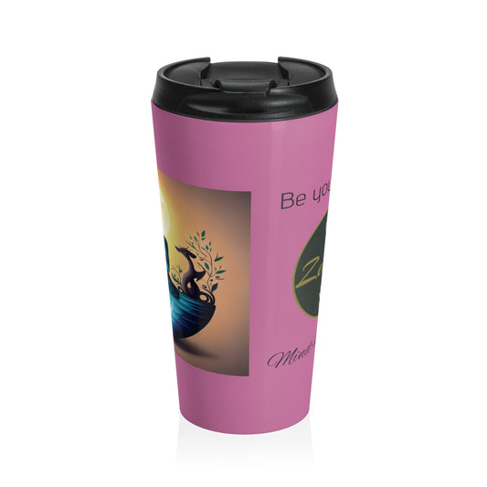 Be Your Best YOU - Stainless Steel Travel Mug - Pink - ZenGen USAMug