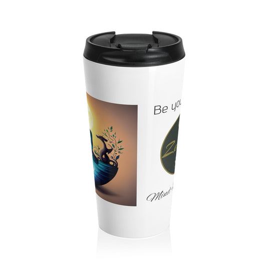 Be Your Best YOU - Stainless Steel Travel Mug -White - ZenGen USAMug